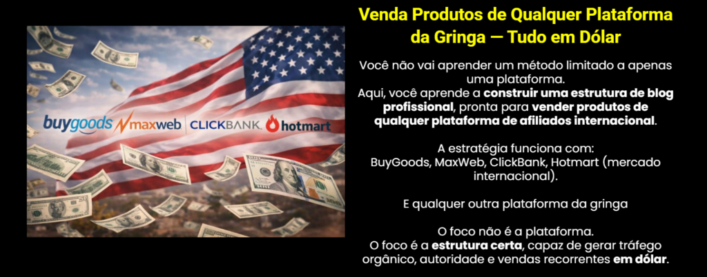 Como Ganhar em Dólar com um Blog em Inglês: O Método Para Faturar Como Afiliado Internacional image