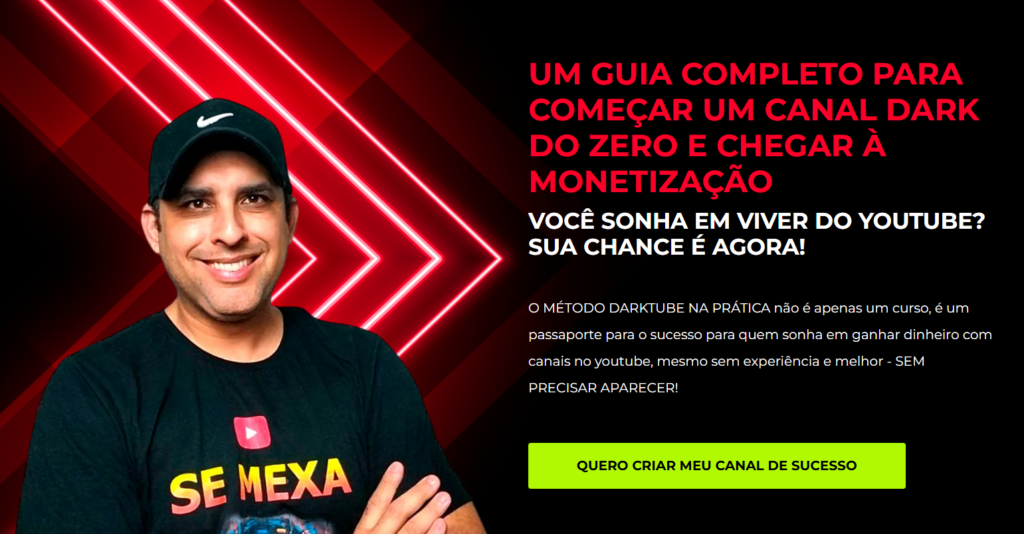 Canal no YouTube Sem Aparecer: Como Criar, Monetizar e Ganhar Dinheiro com o Método Dark image